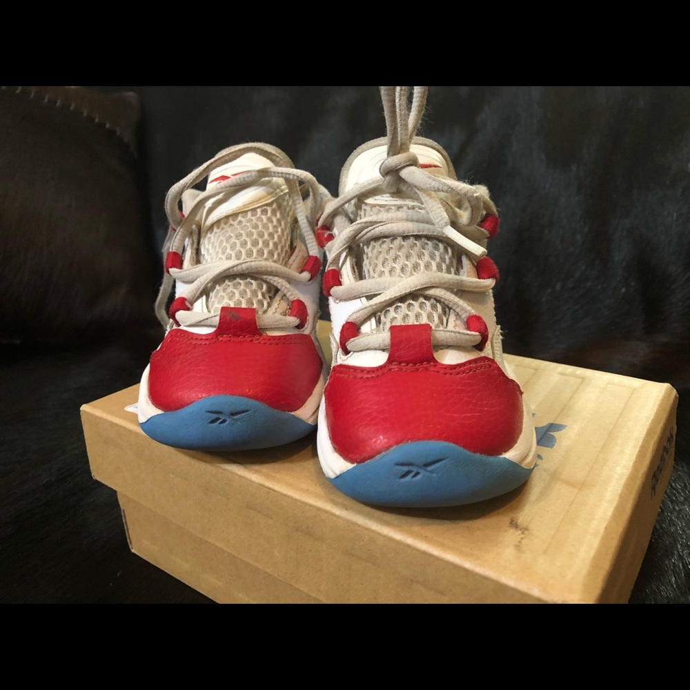 Infants Red white and blue Reeboks
